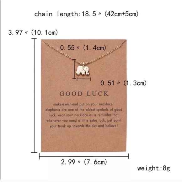 Jewelry - Good Luck Elephant Necklace